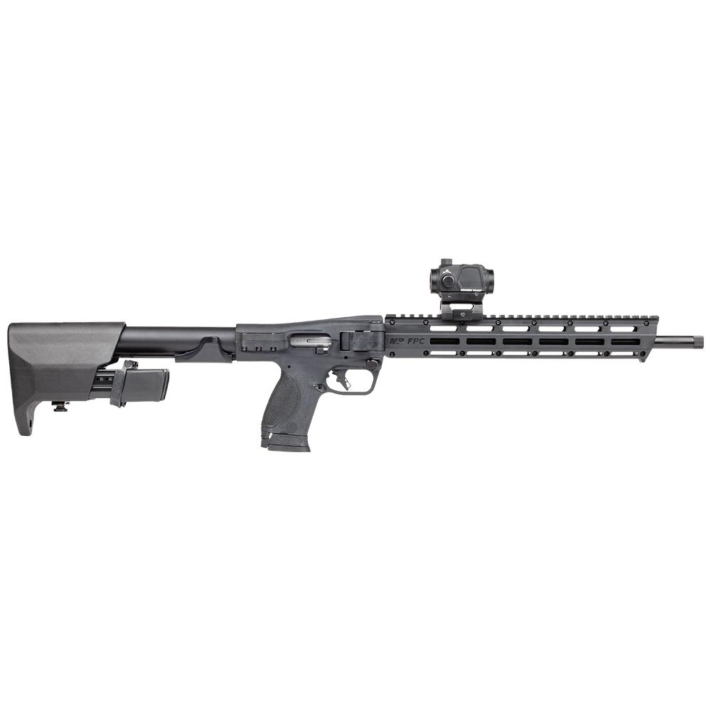 Smith & Wesson M&P FPC Rifle 9mm Luger 17rd (1) & 23rd (2) Magazines 16.25" 1/2x28 Threaded Barrel Black with…