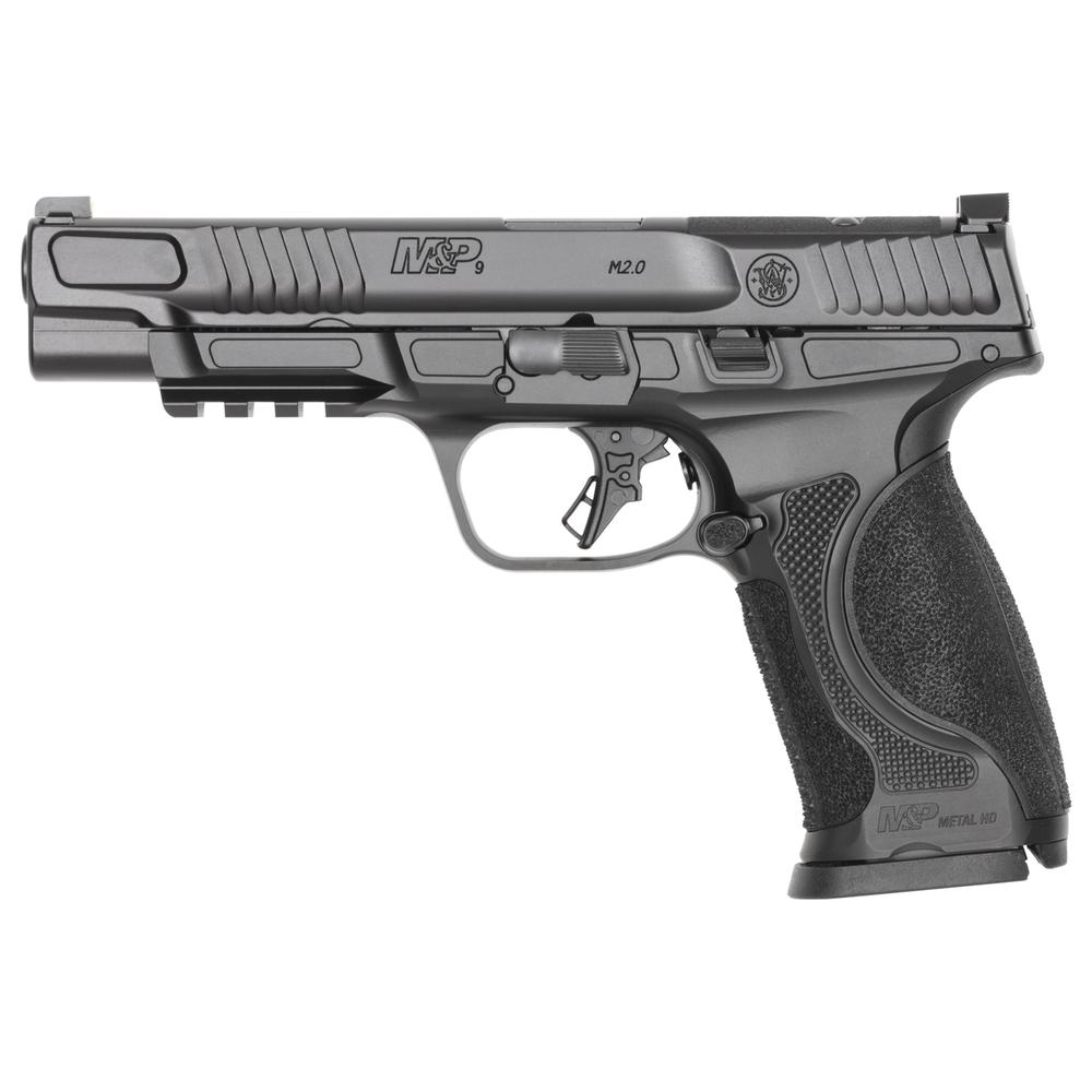 Smith & Wesson S&W M&P9 M2.0 Metal HD Handgun 9mm Luger 17rd Magazines(2) 5" Barrel Optic Ready NO Thumb Safety…