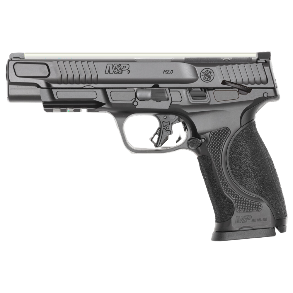 Smith & Wesson S&W M&P9 M2.0 Metal HD Handgun 9mm Luger 17rd Magazines(2) 5" Barrel Optic Ready Thumb Safety Black…