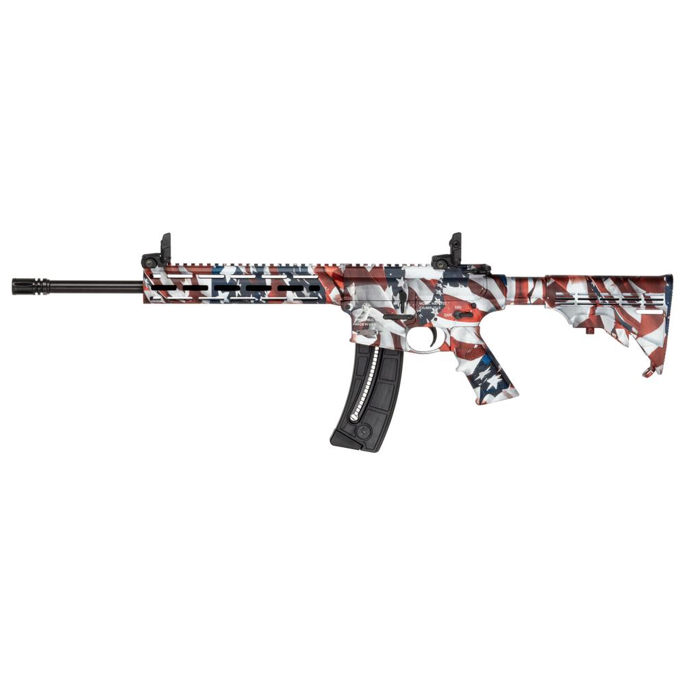 Smith & Wesson M&P 15-22 Sport Flag Finish .22 LR 25rd Magazine(1) 16.5" Threaded Barrel M-LOK Handguard Folding…