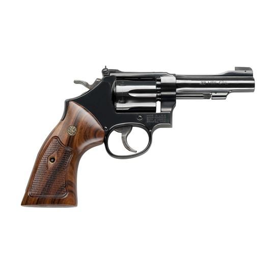 Smith & Wesson 150717 Model 48 Classic 22 WMR Blued Carbon Steel 4" Barrel, 6rd Cylinder & K-Frame, Wood Grip, Internal Lock - Smith & Wesson - 22 Magnum