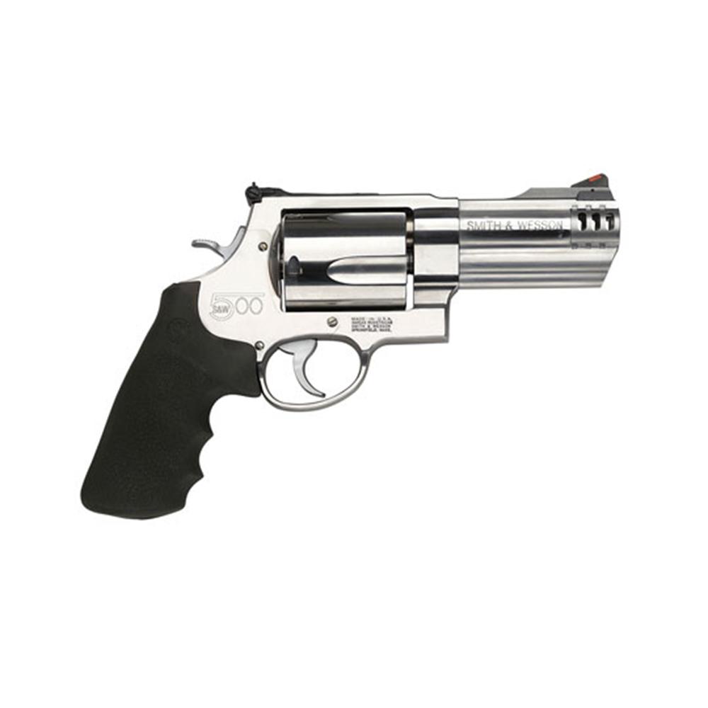 Smith & Wesson M500 Handgun .500 S&W Mag 5rd Capacity 4" Barrel Stainless Steel with Black Grip 500 S&W Magnum