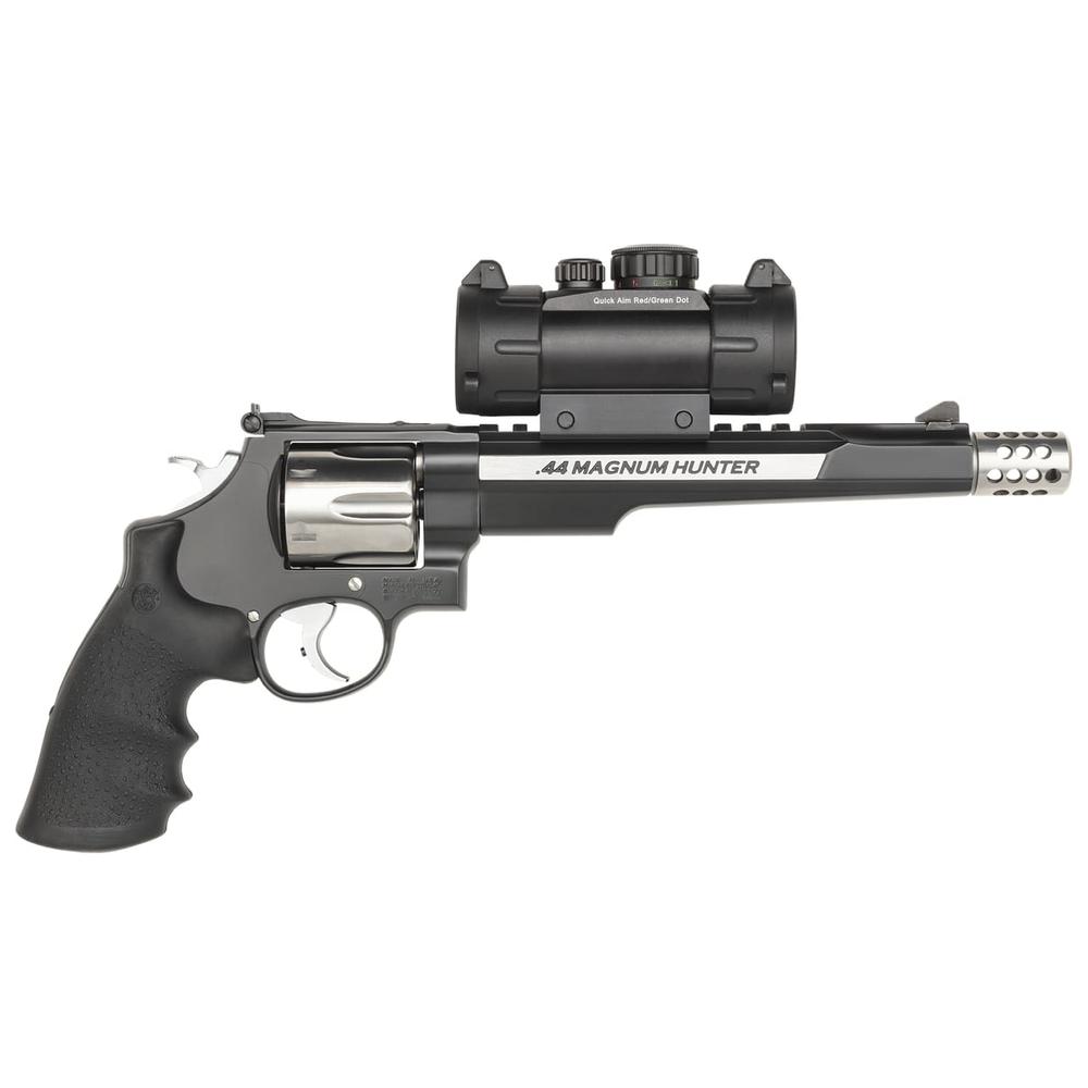 Smith & Wesson S&W PC M629 Hunter w/Red/Green Dot Handgun .44 Mag 6rd Capacity 7.5" Barrel w/Compensator Two-Tone…