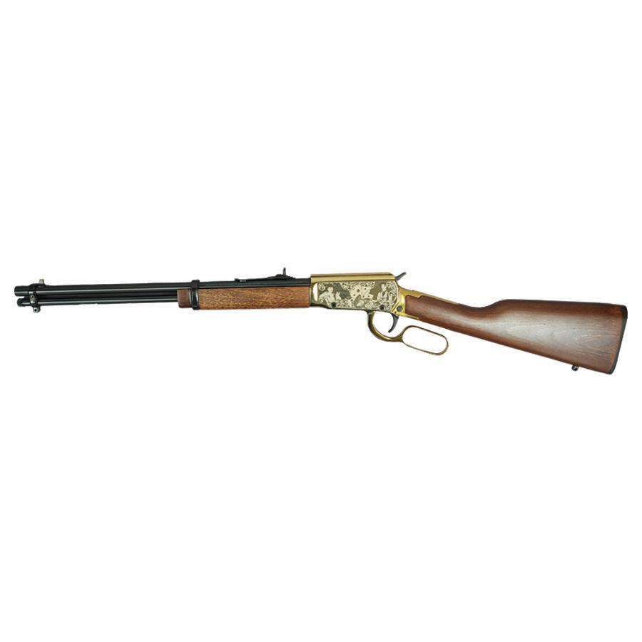 Rossi Rio Bravo "Doc Holiday" Lever Action Rifle 22 LR 15rd Capacity 18" Barrel Gold Finish/Hardwood Stock