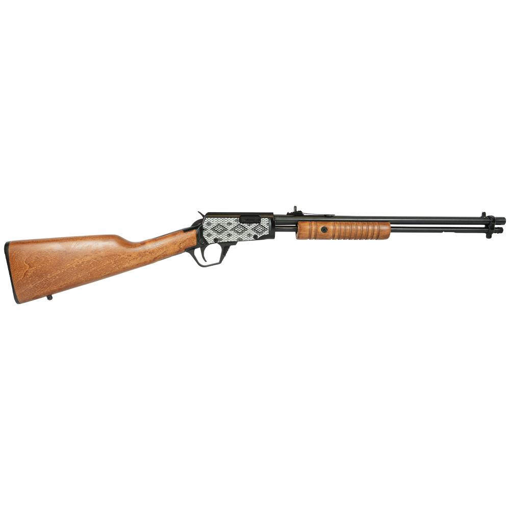 Rossi Gallery Pump Rifle .22 LR 15rd Capacity 18" Barrel Wood Stock Snakes-img-0