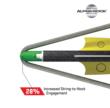 Ten Point EVO-X CenterPunch 16 Carbon Arrows 16" w/ Alpha-Nocks .001"