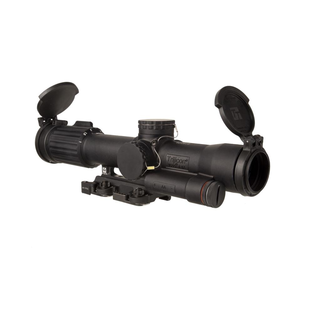 TrijiconInc. Trijicon SCO VCOG Rifle Scope 1-8x28 FFP Red MRAD Tree Illum. Black with Flipcaps