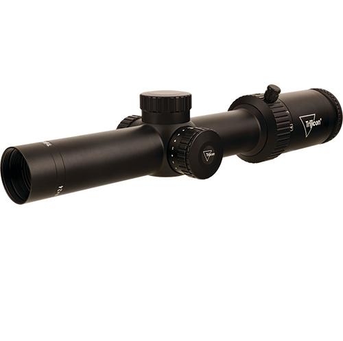 TrijiconInc. Trijicon Credo 1-4x24 (SFP) 30mm Rifle Scope w/Red MRAD Ranging Low Capped Adjusters