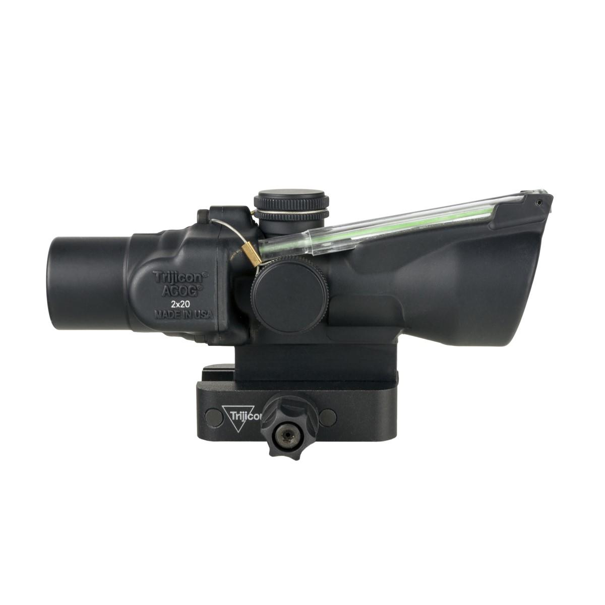 Trijicon Compact ACOG 2x20 Rifle Scope Green Crosshair Reticle Illuminated Black w/ Mount