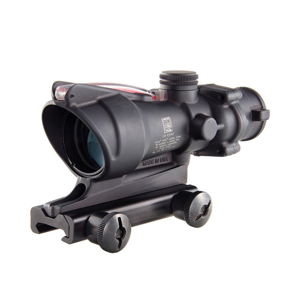 TrijiconInc. Trijicon ACOG BAC Rifle Scope with Sight 4x32mm Red Chevron .223 Matte with TA51 Mount