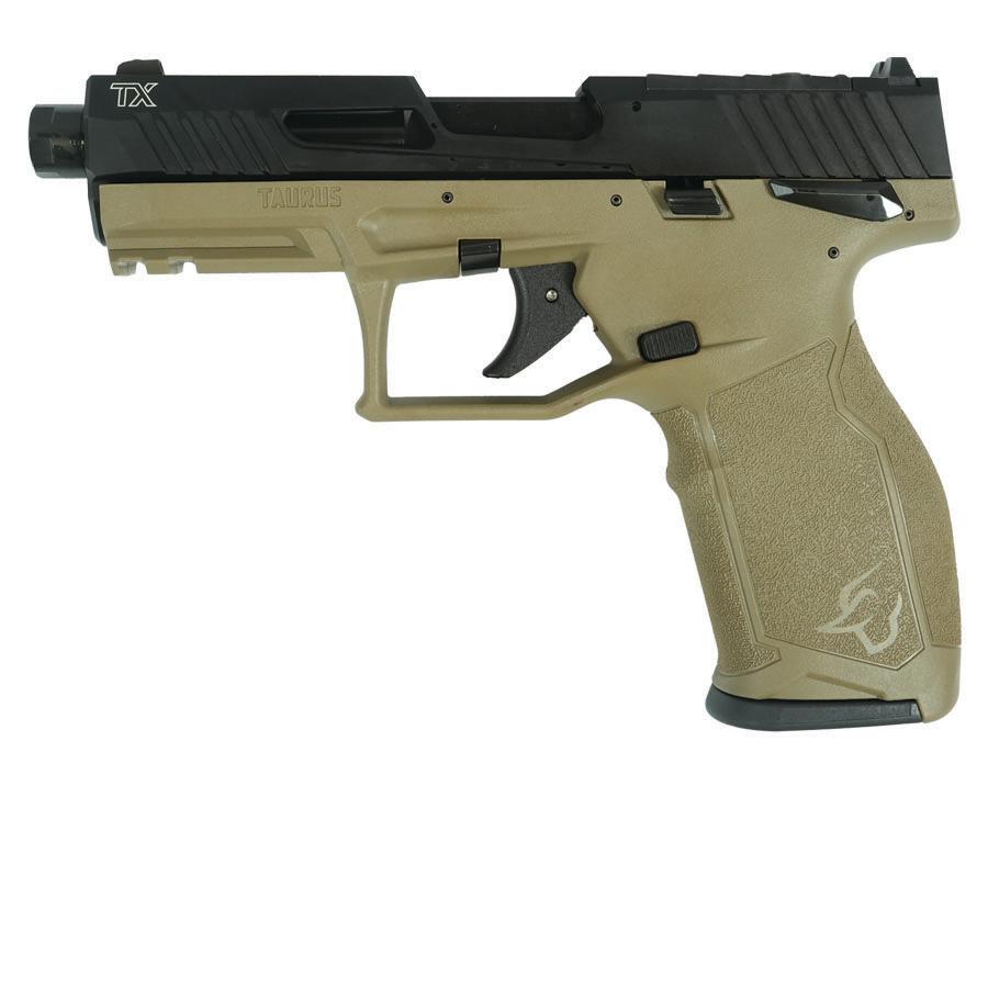 Taurus 2TX22 TORO Handgun .22 LR 10rd Magazines(2) 4.6" Threaded Barrel Black Slide/FDE Frame