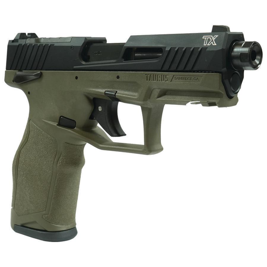 Taurus 2TX22TORO Handgun .22 LR 10rd Magazines 4.6" Threaded Barrel Black Slide/ODG Frame