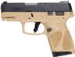 TAURUS G2S 9MM TAN/BK 3.26 IN BL 2X7 RDS