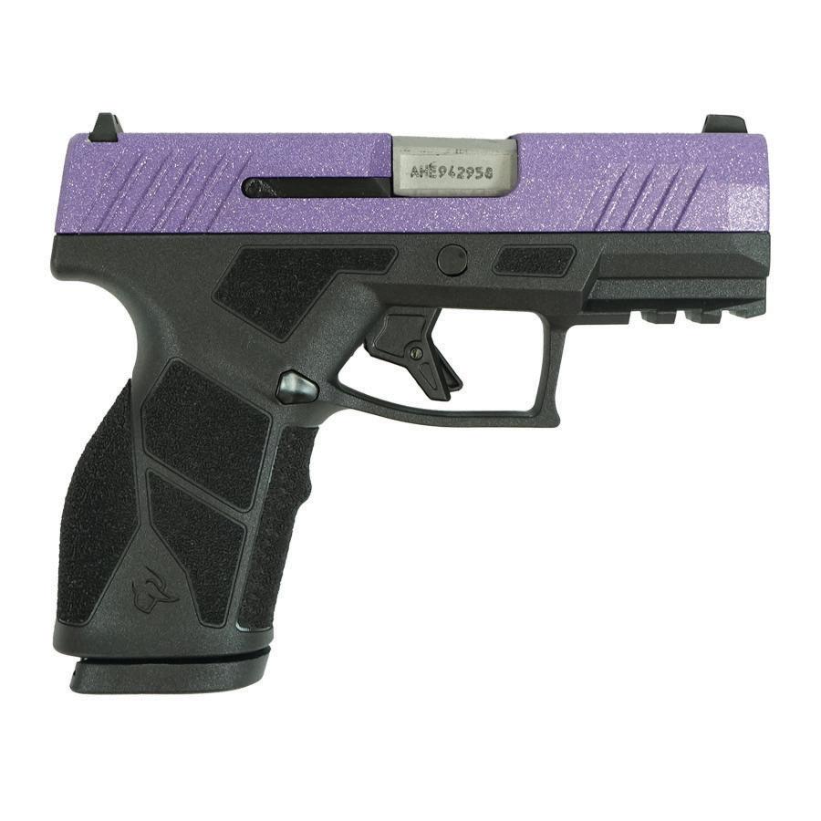 Taurus GX2 Purple Sparkle Handgun 9mm Luger 13rd Magazines (2) 3.38 Barrel Black Frame/Custom Slide