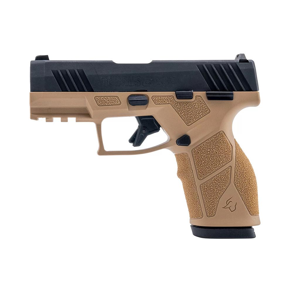 Taurus GX2 Handgun 9mm Luger 10rd Magazines (2) 3.38" Barrel Tan Frame/Black Slide