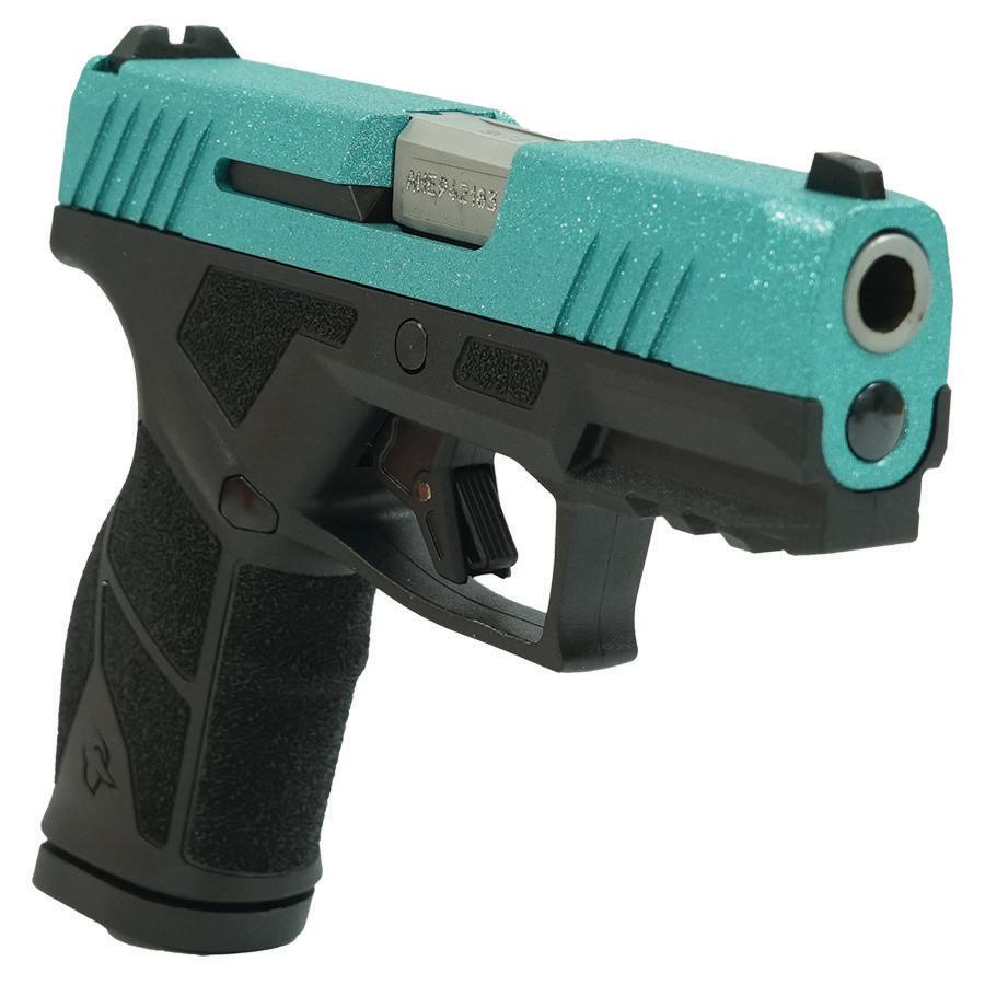 Taurus GX2 "Robin's Egg Blue Glitter" Handgun 9mm Luger 13rd Magazines (2) 3.38" Barrel Black Frame/Custom Slide