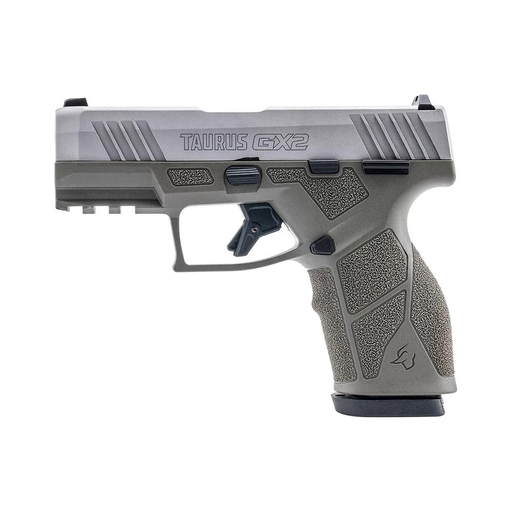 Taurus GX2 Handgun 9mm Luger 13rd Magazines (2) 3.38" Barrel OD Green Frame/Stainless Slide