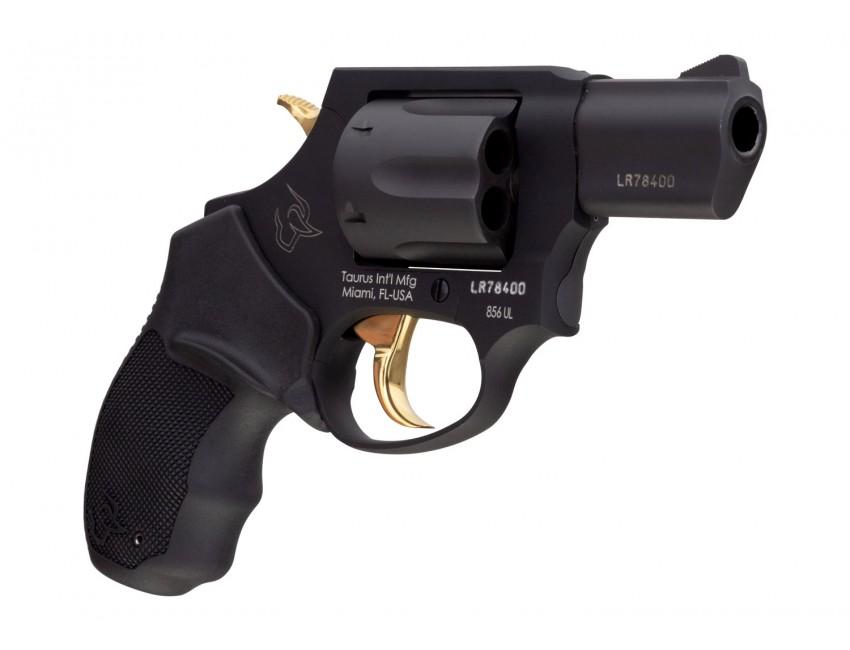 Taurus 856 Ultra Lite .38 Spl 6rds 2" Barrel Matte Black w/Gold Accents .38 Special Handgun
