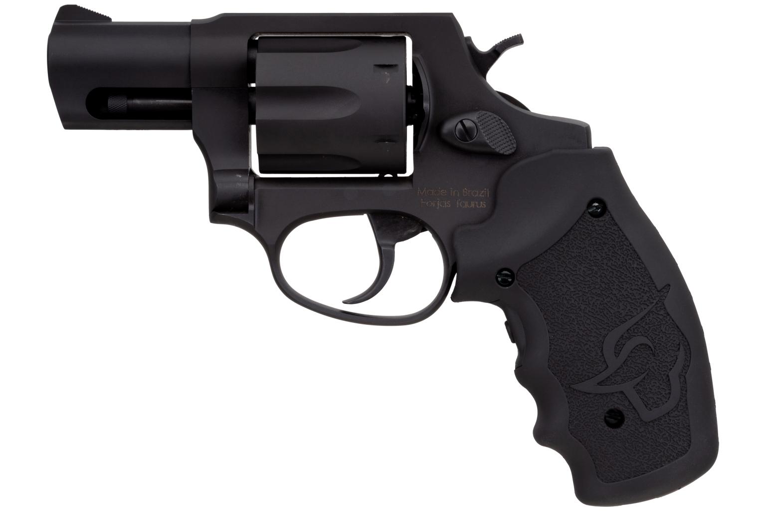 Taurus 856 Matte Black Oxide Revolver, .38 Spl +P, 6-Round Capacity, 2-Inch Barrel, Viridian Red Grip Laser