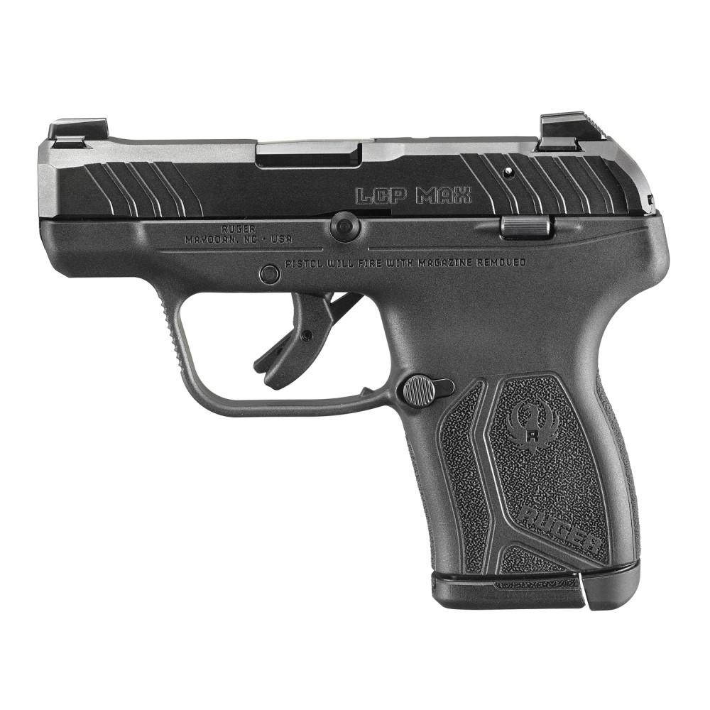 Ruger LCP Max Handgun 380 Auto 10rd Magazine 2.8" Barrel Black Night Sights