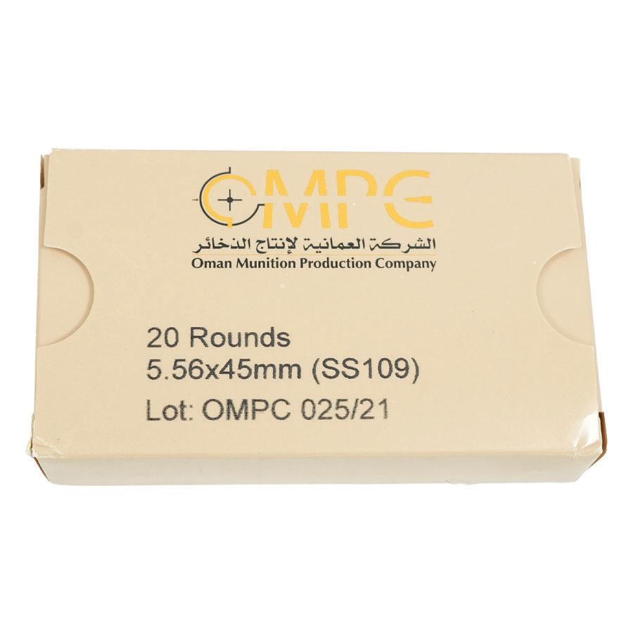 OMPC M855 Steel Core Rifle Ammunition 5.56mm 62gr FMJ 3020 fps 800rds (Boxed in Metal Can)