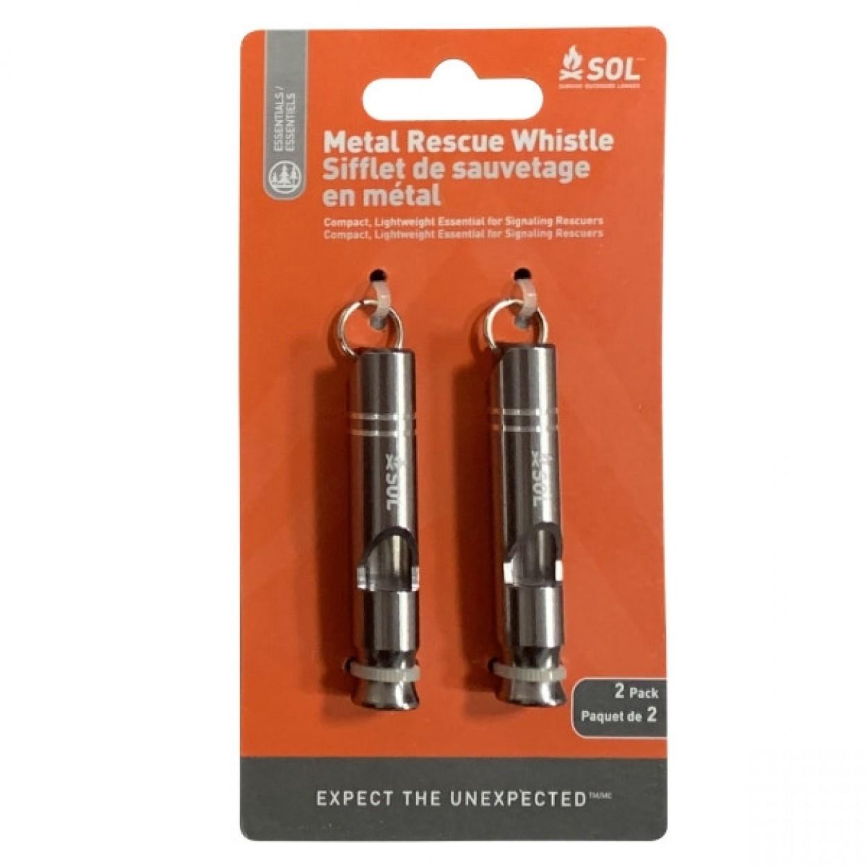Survive Outdoors Longer Rescue Metal Whistle 2-img-0