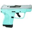 RUGER LCP II 22LR STS 2.75" BBL 10-1-ROBINS EGG BL FRAME CRUSH SILVER SLIDE