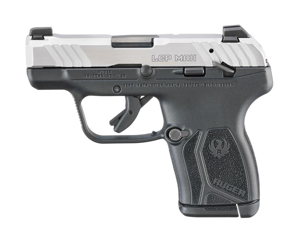 Ruger LCP MAX Handgun .380 Auto 10rd Magazine 2.80'' Black Oxide Barrel Loaded Chamber Indicator Stainless…