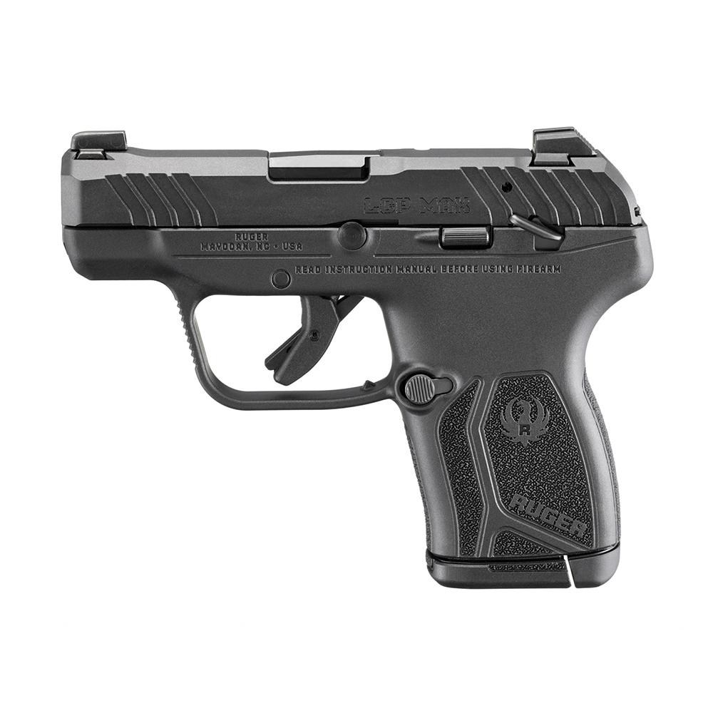 Ruger LCP Max Handgun .380 ACP 10rd Magazine 2.8" Barrel Black Manual Safety