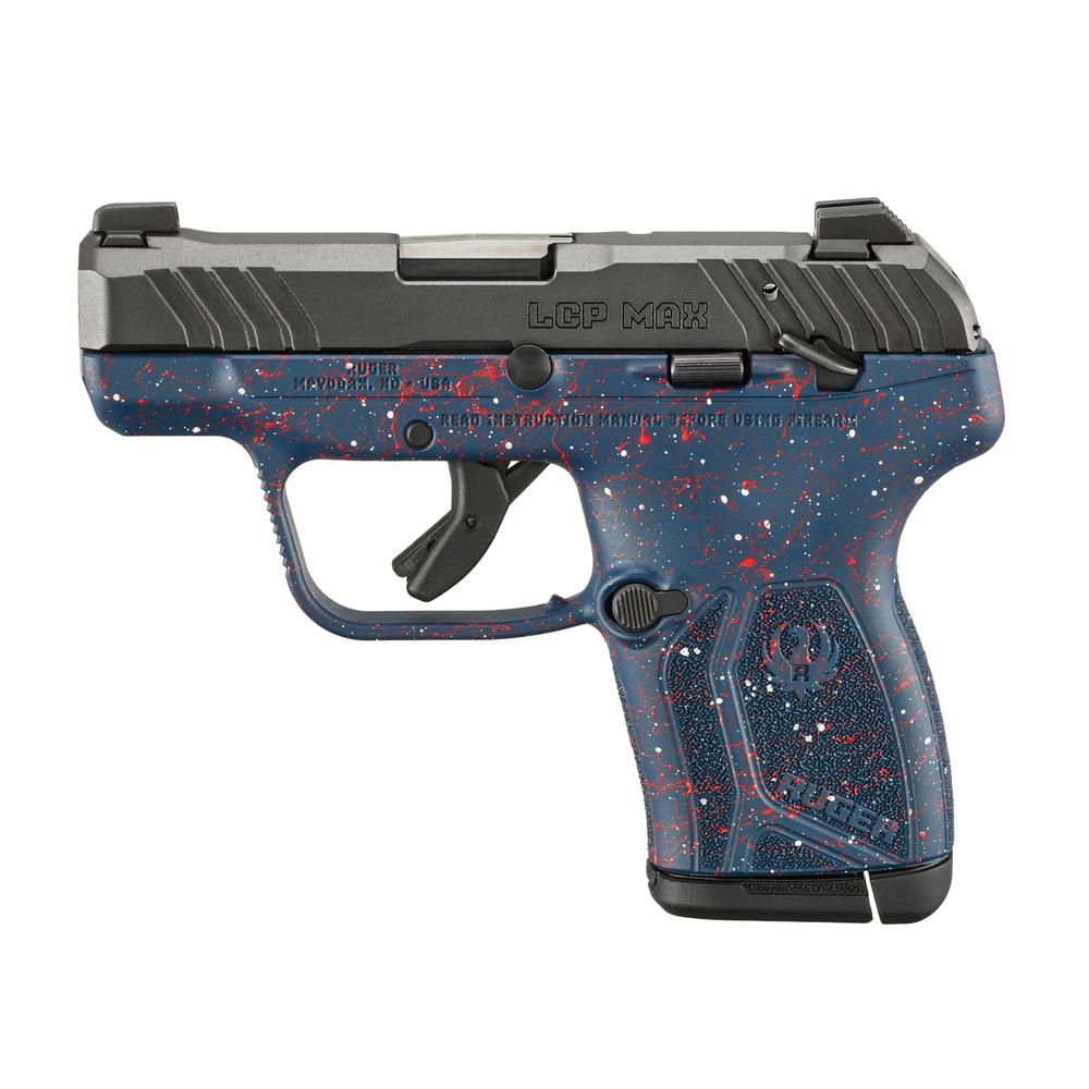 Ruger 250th Anniversary LCP Max Handgun .380 Auto 10rd Magazine 2.8" Barrel Tritium Front Sight Liberty Blue…