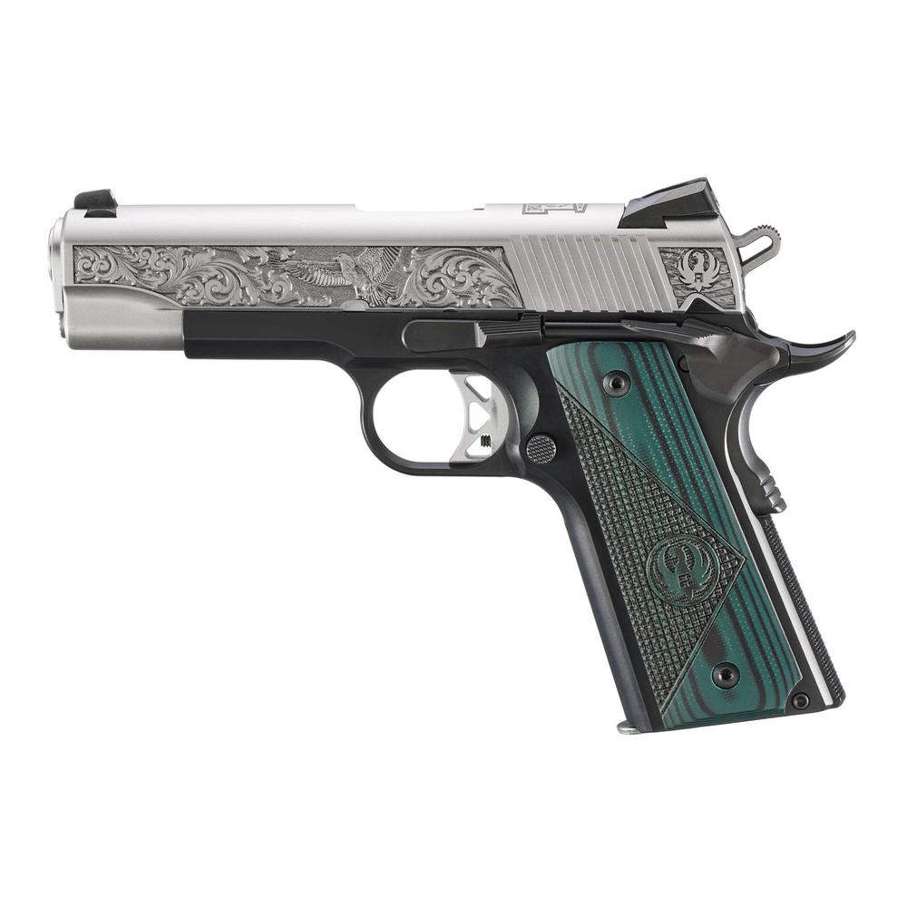Ruger SR1911 "271 Cardwell Rd." Street Edition Handgun 45 Auto 7rd Magazines(2) 4.25" Barrel Engraved Frame G10…