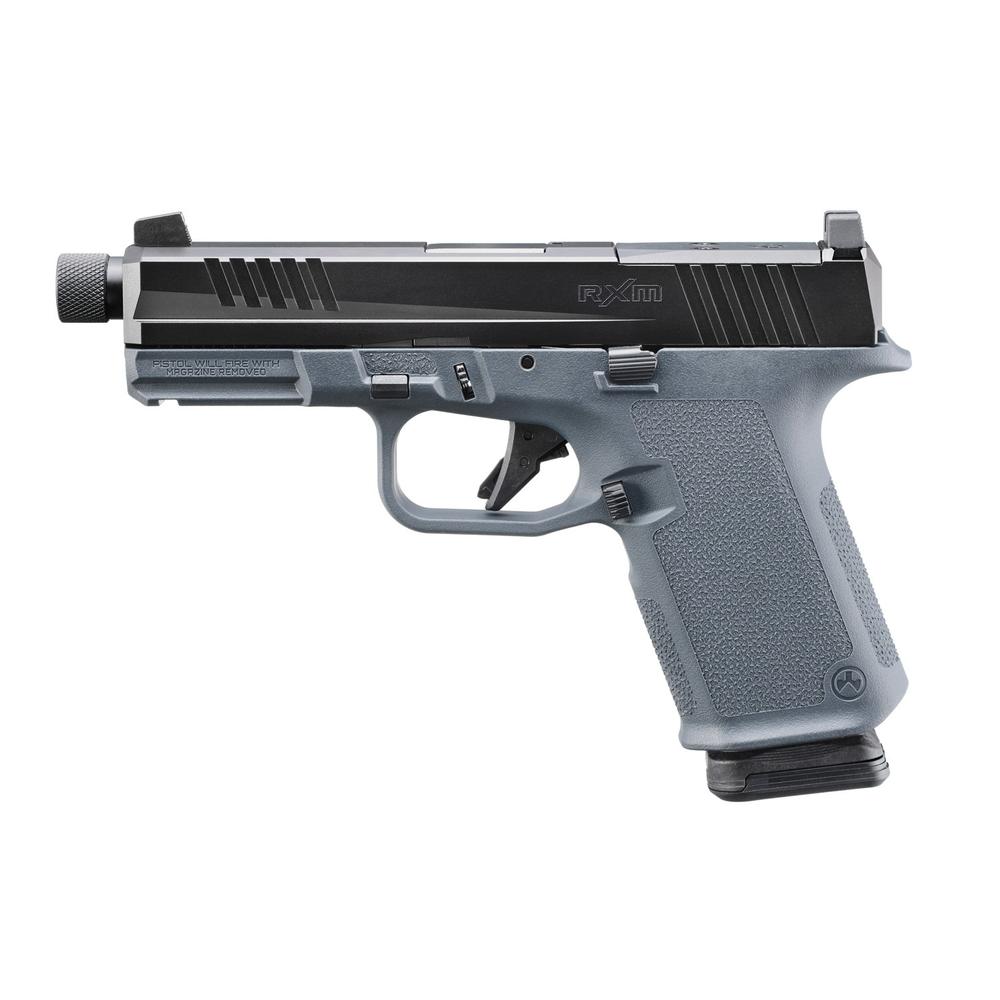 Ruger RXM Handgun 9mm Luger 15rd Magazine(2) 4.5" Threaded Barrel Stealth Grey Front Night Sight