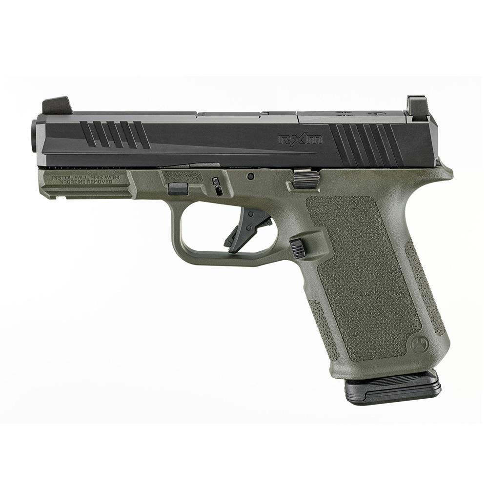 Ruger RXM Handgun 9mm Luger 15rd Magazines(2) 4" Barrel ODG Poly Frame Front Night Sight