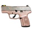 Ruger Max9 Pro OR 9mm 12rd Mag 3.2" Brl FO Sgt-Rose Gold & Rose Engr Slide
