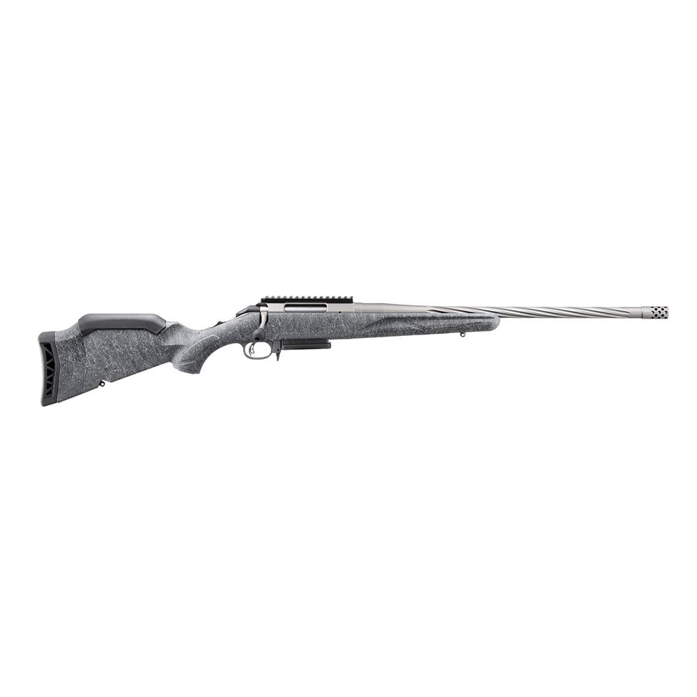 Ruger American Rifle Gen II 7mm-08 Rem 3rd Magazine 20" Fluted Threaded Barrel Gray Splatter Stock