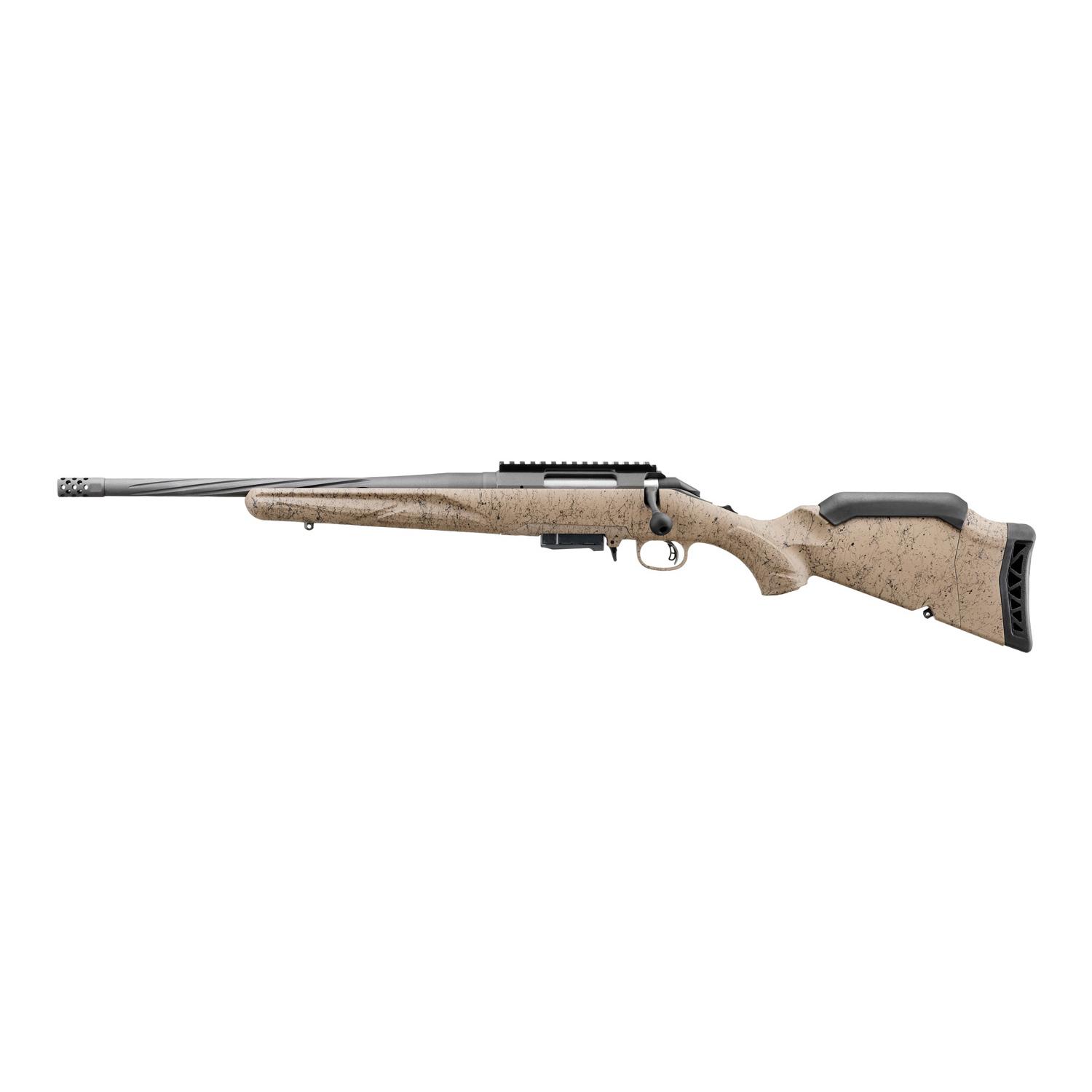 Ruger American Gen II Ranch Left Handed Rifle 350 Legend 5RD Magazine 16.4" Fluted Threaded Barrel FDE Splatter Stock