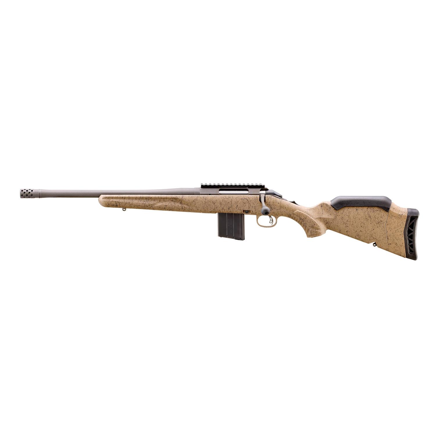 Ruger American Gen II Ranch Left Handed Rifle 400 Legend 5RD Magazine 16.1" Threaded Barrel FDE Splatter Stock