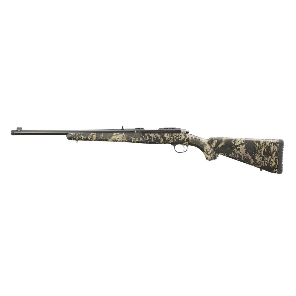 Ruger 77/357 Rifle .357 Mag 5rd Capacity 18.50" Blued Alloy Steel Barrel Kryptek Obskura Nox Camo Synthetic Stock
