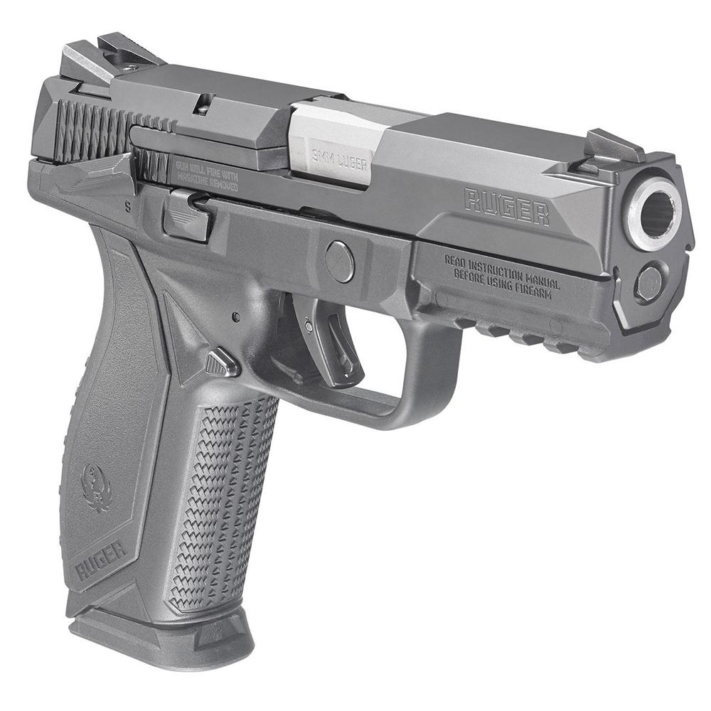 Ruger American Duty Frame Handgun 9mm Luger 10rd Magazine 4.2" Barrel Black with Safety