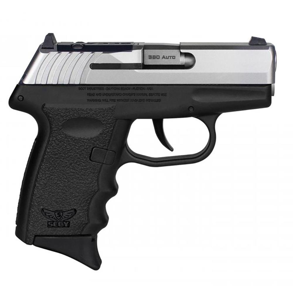 SCCY CPX-3 Handgun .380 10rd Magazines (2) 2.96" Barrel Stainless Slide Bl-img-1