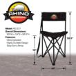 Rhino Chair Tri-Pole Stool w/Back