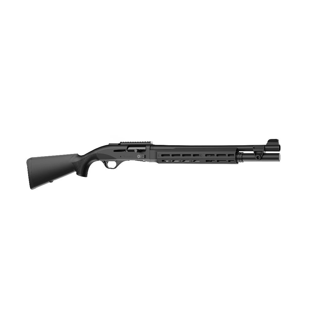 Retay 724 Patrol w/Aluminum Forend Shotgun 12ga 3 Chamber 4rd Capacity 18.5 Barrel Black Synthetic Matte Finish