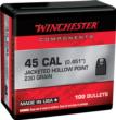 Winchester Bulk Components WB45HP230X .45 Auto JHP 230 Grain Pistol Bullets (100/ct)