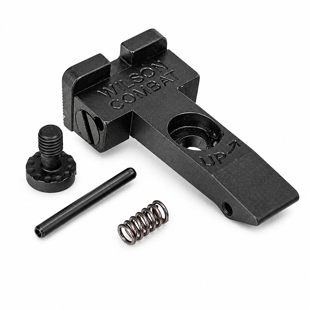 Wilson REAR SIGHT BASE RUGER GP100 NEW MODEL BLACKHAWK SQUARE NOTCH BLACK