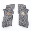 Grips EDC X9 Gray/Black G10 Aggressive Starburst Pattern