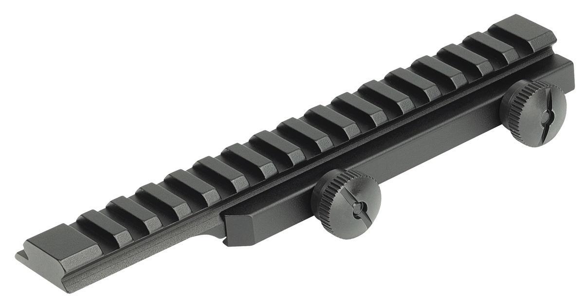 Weaver 48372 Thumbnut Riser Rail 6061-T6 Aluminum Black Matte Finish