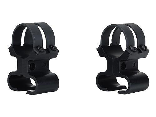 Weaver Mounts 49515 See-Thru Scope Mount/Ring Combo Black Steel 1" Tube Fits .22 Airgun/Rimfire 3/8" Grooved Receiver Mount