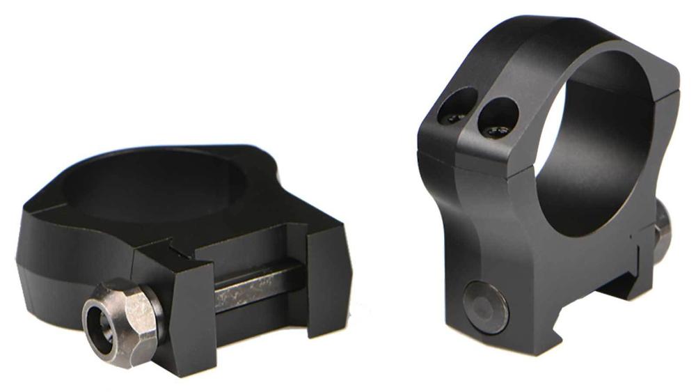 Warne 2-Piece Picatinny Style Mountain Tech Scope Rings 1" High - Matte