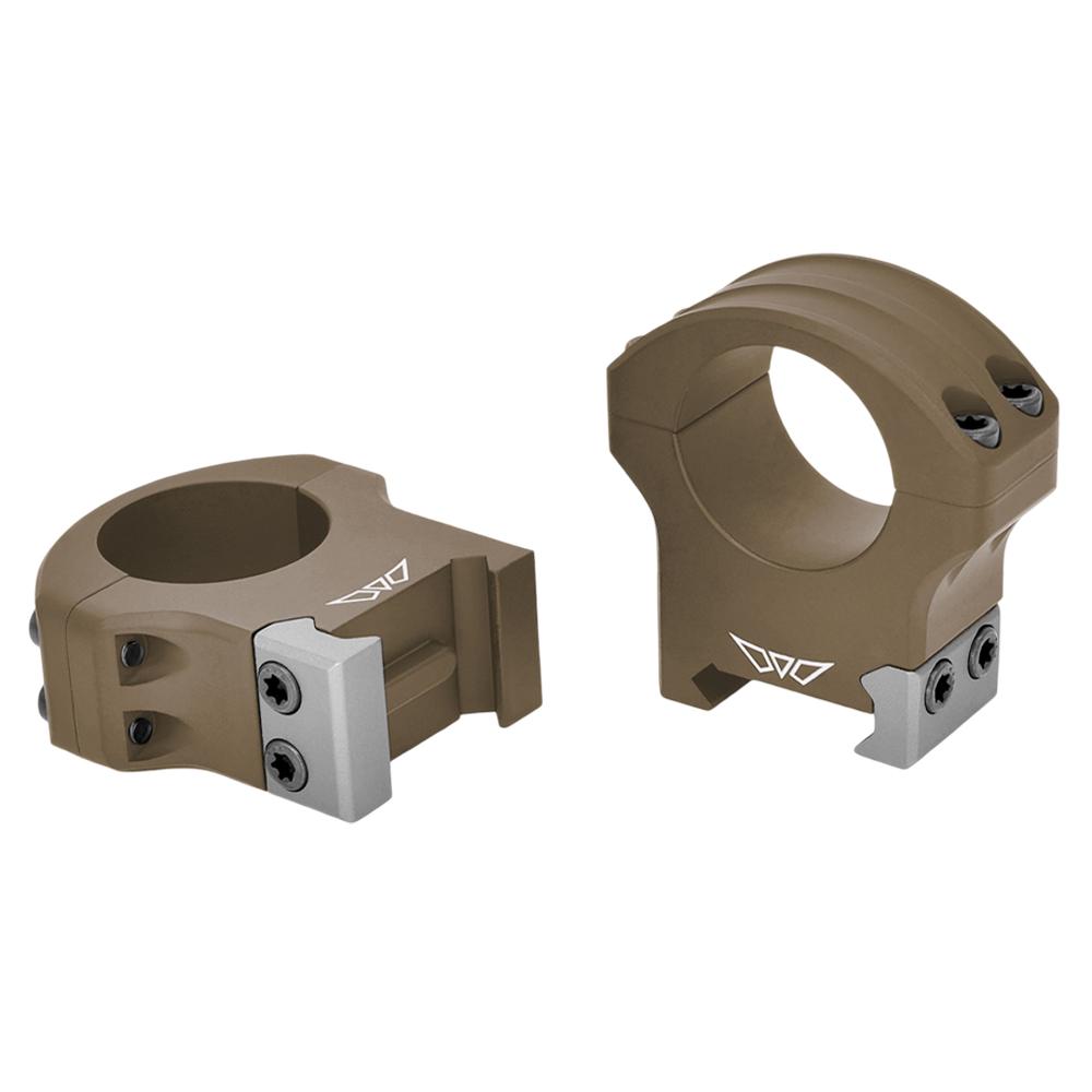 WARNE HyperLite 1in High Dark Earth Scope Rings (8502DE)