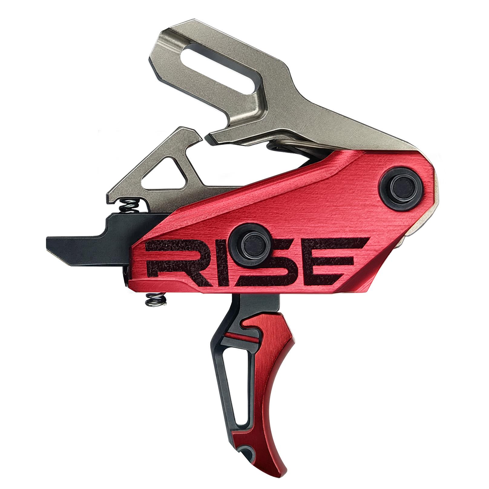 Rise Rev 535 APT Gen 2 AR Trgr Blk Bs Red Crvd and Flat Intrchngble Blds